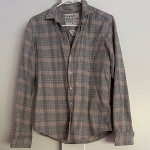 Frank & Eileen Barry womens flannel Plaid Shirt